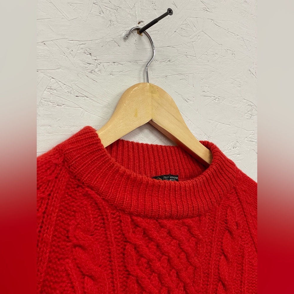 Vintage 1970s 100% Wool Fishermen’s Sweater, Fits S/M (See measurements)